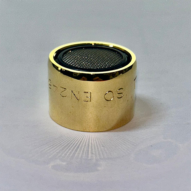 AERATORE CON FILTRO FEMMINA 22x1 F 22X1 - Dorato - immagine 2