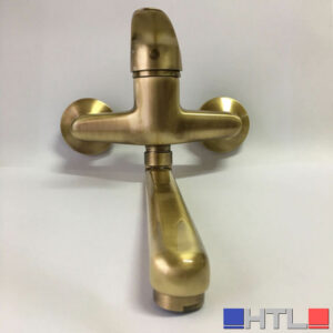 EMMEVI MISCELATORE LAVELLO A PARETE CON BOCCA GIREVOLE BRONZO SERIE EASY ART.7005