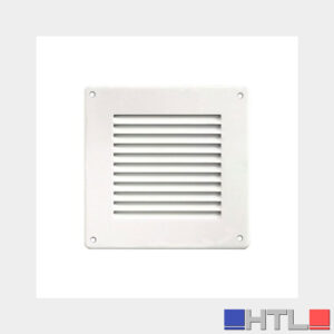 Griglia In Metallo Areazione Quadrata Edilplast 140 x 140 Bianco con Rete Griglie da Sovrapporre