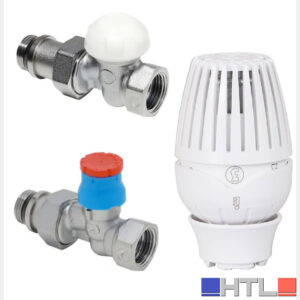 GIACOMINI KIT VALVOLA + DETENTORE E TESTA TERMOSTATICA 3/8" PREDISPOSTA ATTACCO FERRO