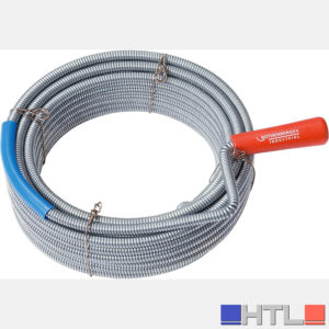 Rothenberger Bobina di pulizia industriale con artiglio, lunghezza 10 m, Ø 9 mm – (Ø x L) 9 mm x 10 m 1500000142