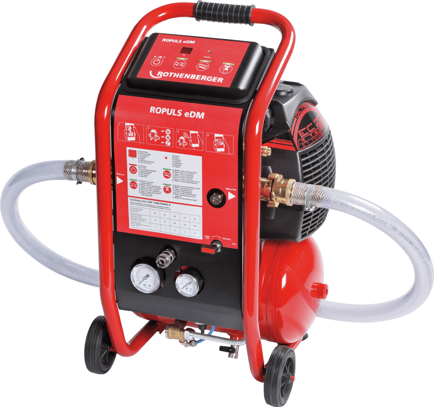 Rothenberger ROPULS eDM Compressore di pulizia 1000001134 pulizia e la manutenzione di impianti di riscaldamento e la disinfezione di tubazioni di acqua potabile - immagine 2