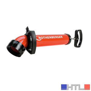 Rothenberger Pulitore ad aspirazione e a pressione, pompa professionale per la pulizia dei tubi, RoPump Super Plus X, con 2 adattatori