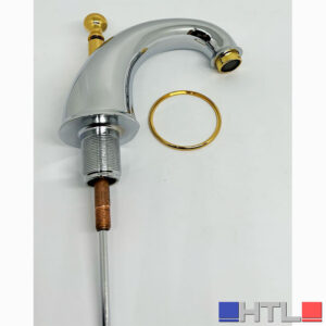 F.LLI FRATTINI BOCCA PER BATTERIA LAVABO CROMO/ORO R05026 SERIE DEDRA