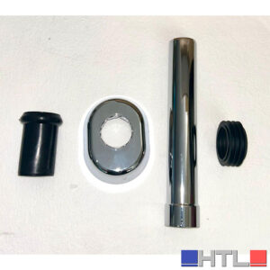 CANNOTTO D'ALLACCIAMENTO WC ø 40 MM CROMO LUCIDO PER CASSETTE INCASSO