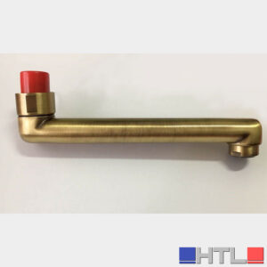 EMMEVI RICAMBIO CANNA PER LAVELLO MONOCOMANDO A PARETE OTTONE ANTICO BRONZATO