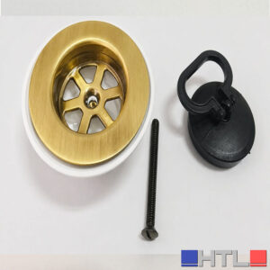 PILETTA GATTINARA PER LAVELLO CON SCARICO DA 1"¼ BRONZATA - BRONZO