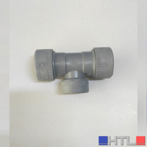 TEE RIDOTTO A 90° TP MM. 28x22x28 THR COD. 132822