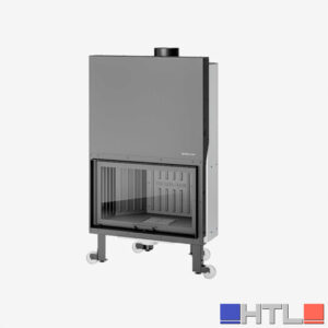 Camino A Legna Monoblocco MBS F 100 |KIT VENTILAZIONE INCLUSO| Pareti In Ghisa Girolami 5 Stelle