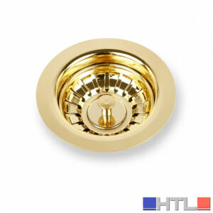 PILETTA BASKET 3"½ LAVELLO CUCINA INCASSO IN OTTONE OTTONATE