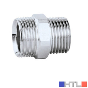 CALEFFI RACCORDO MASCHIO-BICONO  CROMATO 1/2" M x 23 p.1,5 M art. 384041