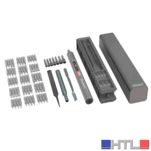 MINI CACCIAVITE DI PRECISIONE A BATTERIA CON INSERTI  CARDINALE 3,7 V - 72 pezzi