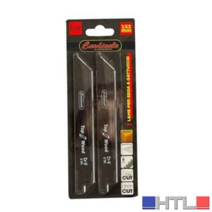 LAMA PER FERRO DI RICAMBIO PER SEGA DRITTA CARDINALE 150 mm - Confezione 2 pezzi