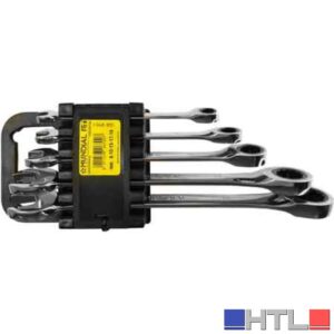 SERIE CHIAVI COMBINATE A CRICCHETTO MUNDIAL 5 pezzi (8÷19 mm)