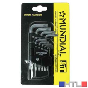 SERIE CHIAVI MASCHIO TORX MUNDIAL 9 pezzi (TX 10÷15)