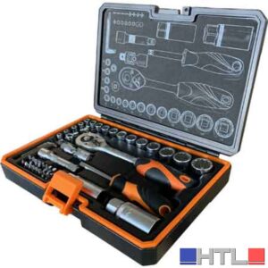SET CHIAVI A BUSSOLA E INSERTI KENDO IN VALIGETTA 45 pezzi