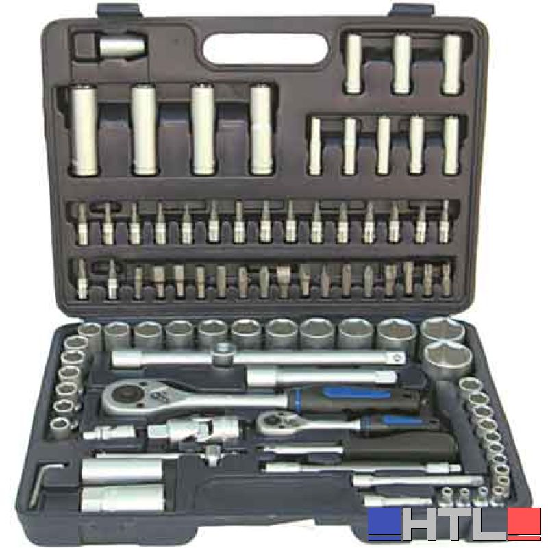 SERIE CHIAVI A BUSSOLA IN VALIGETTA 108 pezzi - 1/4"-1/2"