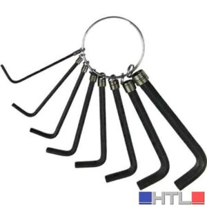 SERIE CHIAVI MASCHIO ESAGONALE 8 pezzi - mm 2÷10