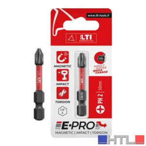INSERTO IMPACT PROLUNGATO PER VITI CON IMPRONTA A CROCE 'POZIDRIV' E-PRO KRINO PZ 1