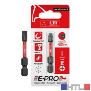 INSERTO IMPACT PROLUNGATO PER VITI CON IMPRONTA A CROCE 'TORX' E-PRO KRINO TX 10