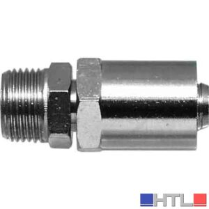 ATTACCO MASCHIO CON PORTAGOMMA Ø 6x14 mm - Fil. 1/4" (Confezione da 10 pezzi)
