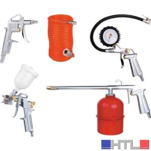 KIT ACCESSORI PER COMPRESSORE 8 pezzi