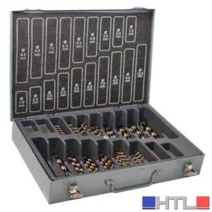 SERIE PUNTE 'HSS COBALTO 5%' IN VALIGIA ECEF 120 pezzi - 1÷10 mm x 0,50