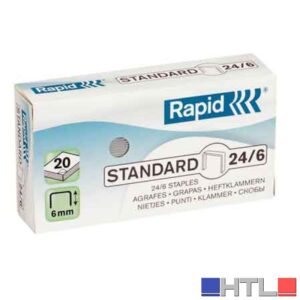 PUNTI PER CUCITRICE '24/6' H. 6 mm - Confezione 2000 pezzi