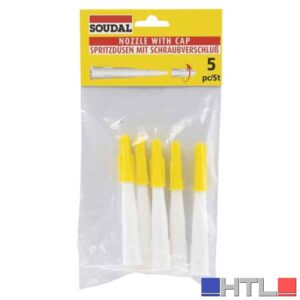 BECCUCCIO DI RICAMBIO PER CARTUCCE SILICONE Confezione 5 pezzi