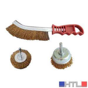 KIT 3 SPAZZOLE CARDINALE 3 pezzi (2 spazzole a gambo + 1 spazzola a mano)
