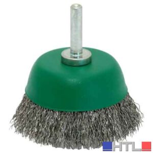 SPAZZOLA A TAZZA INOX CON GAMBO 'SIT' Ø 75 mm