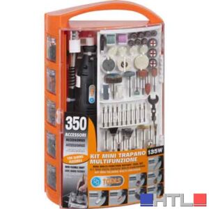 KIT MINI TRAPANO 'PG138W' 350 accessori -135 watt