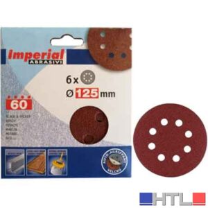 DISCO ABRASIVO VELCRATO 'FAI DA TE' Ø 115 mm - grana 120 - 6 pezzi