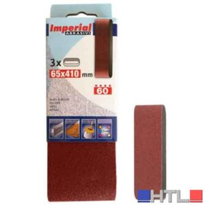 NASTRO ABRASIVO 65X410 MM Grana 120 - 3 pezzi
