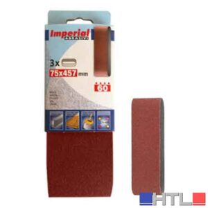 NASTRO ABRASIVO 75X457 MM Grana 120 - 3 pezzi