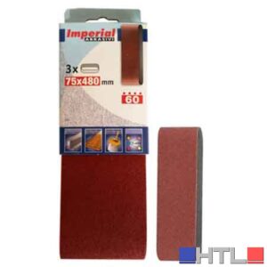 NASTRO ABRASIVO 75X480 MM Grana 120 - 3 pezzi