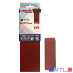 NASTRO ABRASIVO 75X533 MM Grana 120 - 3 pezzi