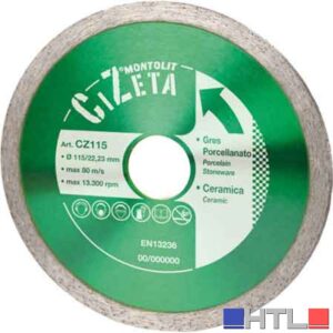 DISCO DIAMANTATO 'GRES PORCELLANATO/CERAMICA' MONTOLIT Ø 115 mm