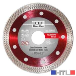 DISCO DIAMANTATO PER GRES 'TURBO' Ø 115x1,3 mm