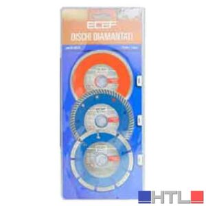 SET DISCHI DIAMANTATI PER EDILIZIA Ø 115 mm - Confezione 3 pezzi