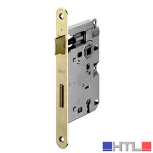 SERRATURE PER PORTE IN LEGNO PATENT BORDO TONDO 'MOD. 570' AGB  E50 - Bronzata (Confezione da 2 pezzi)