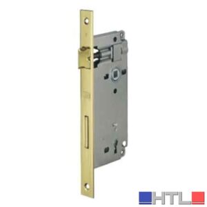 SERRATURA PER PORTE IN LEGNO PATENT GRANDE BORDO QUADRO 'MOD. 590' AGB E50 - Bronzata
