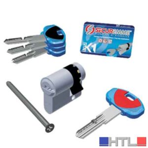 MEZZO CILINDRO SAGOMATO 'EVO K1' SECUREMME 40 mm (25+10+5)
