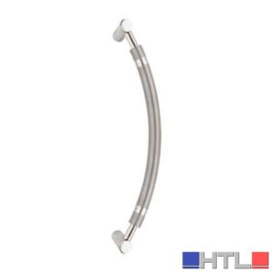 MANIGLIONE INOX 'CILE' Ø 30x532 mm, Inter. 500 mm - Colore Inox satinato/lucido (Confezione da 2 pezzi)