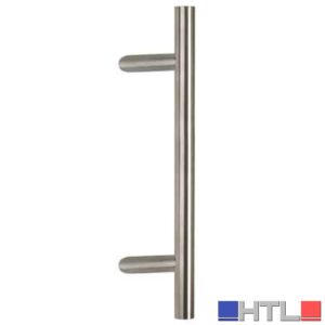 MANIGLIONE INOX INCLINATO 'ARIZONA' Ø 30x500 mm, Inter. 350 mm - Colore Inox satinato (Confezione da 2 pezzi)
