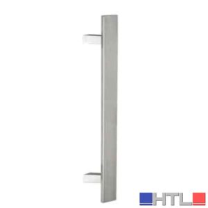 MANIGLIONE INOX INCLINATO 'OREGON' 40x10x500 mm, Inter. 300 mm - Colore Nero (Confezione da 2 pezzi)