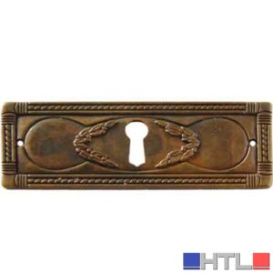 BOCCHETTA PER MOBILI '5038/A3' ORIZZONTALE 96x34 mm - Patinato antico