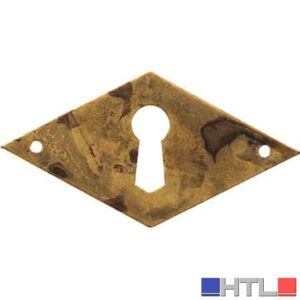BOCCHETTA PER MOBILI '30667' ORIZZONTALE 49x25 mm - Ottone antico