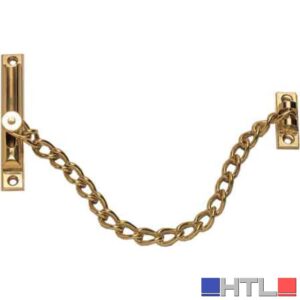 CATENA DI SICUREZZA IN OTTONE PER PORTE  Ø mm 2,7x20 cm - Ottone bronzato