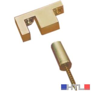 CRICCHETTO FERMAPORTE 20x10 mm - Ottone bronzato (Confezione da 5 pezzi)